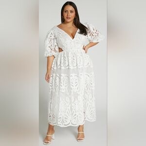 NWT Showpo White Cutout Dress